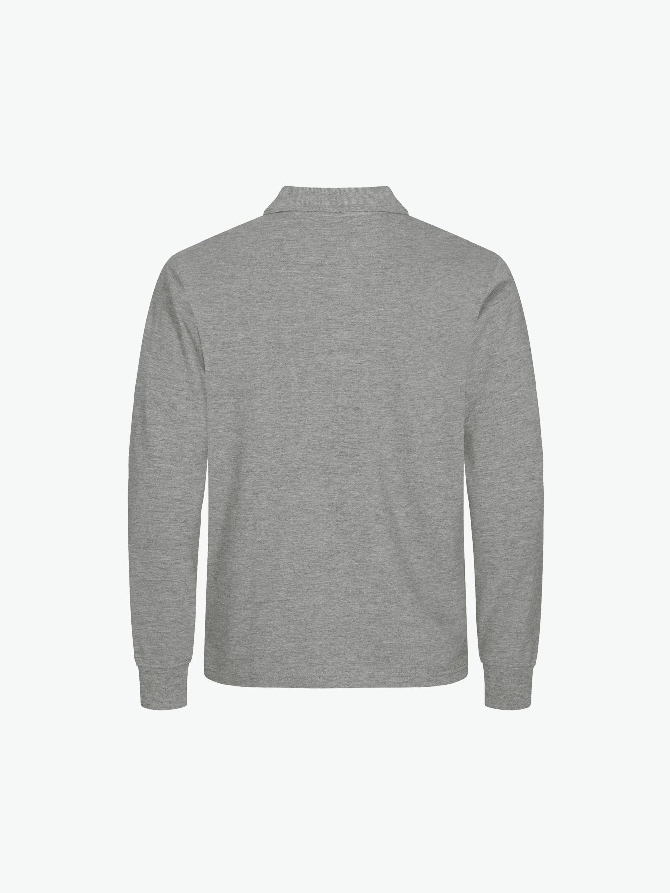 Clique Manhattan L/S Polo - Grijsmelange Polo Clique