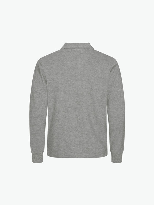 Clique Manhattan L/S Polo - Grijsmelange Polo Clique