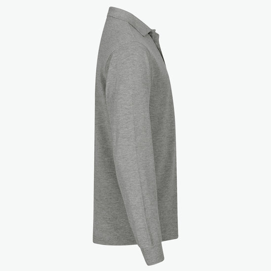 Clique Manhattan L/S Polo - Grijsmelange Polo Clique