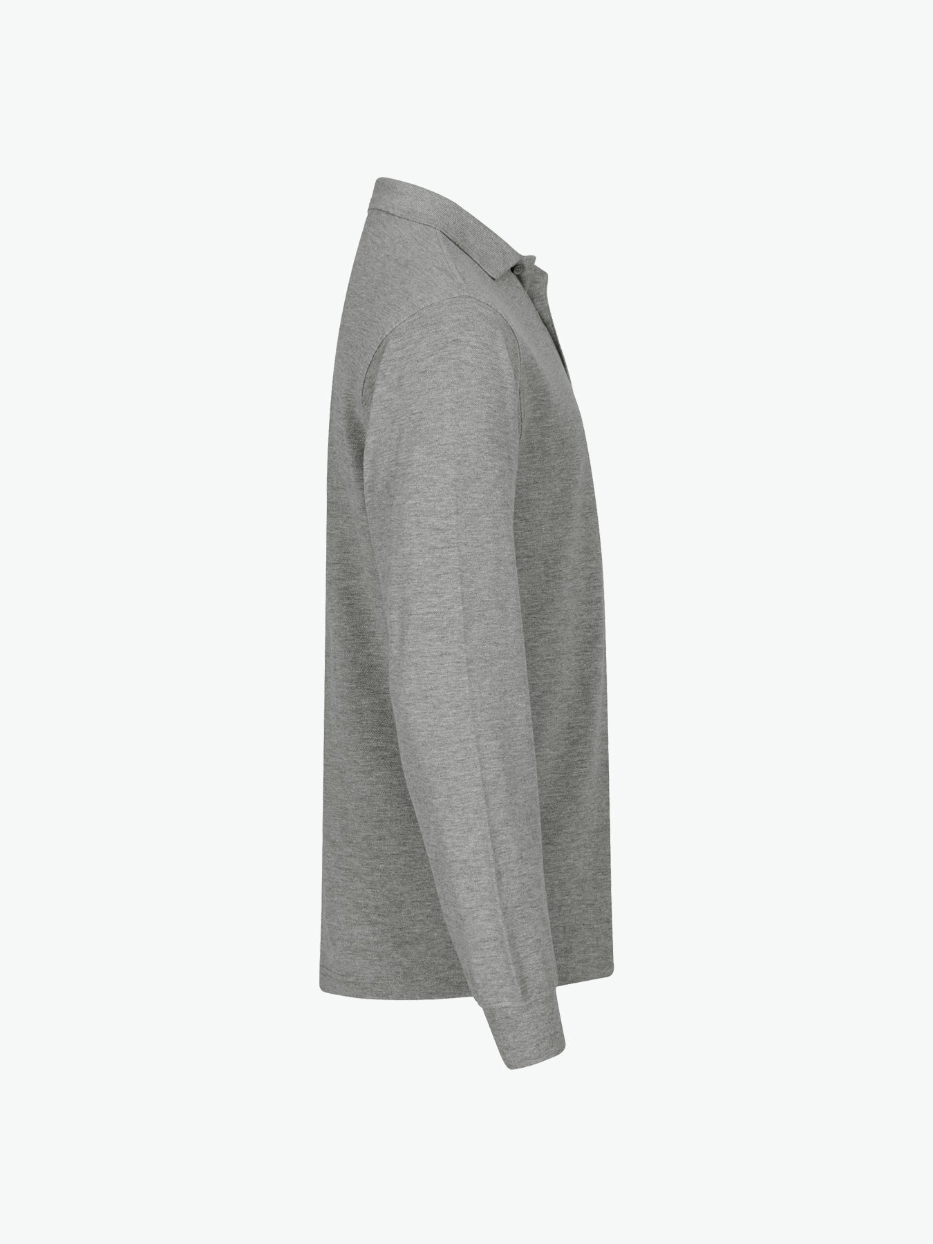 Clique Manhattan L/S Polo - Grijsmelange Polo Clique