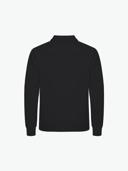 Clique Manhattan L/S Polo - Zwart Polo Clique