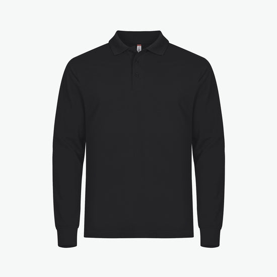 Clique Manhattan L/S Polo - Zwart Polo Clique XS