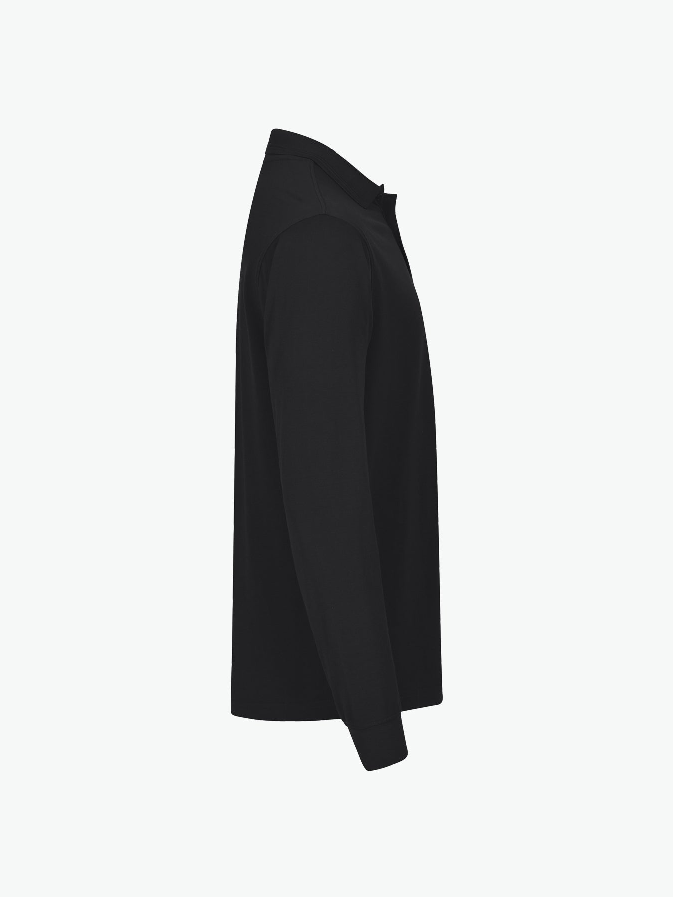 Clique Manhattan L/S Polo - Zwart Polo Clique