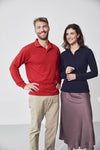 Clique Manhattan L/S Polo - Grijsmelange Polo Clique