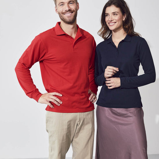 Clique Manhattan Women L/S Polo - Kobalt Polo Dames Clique