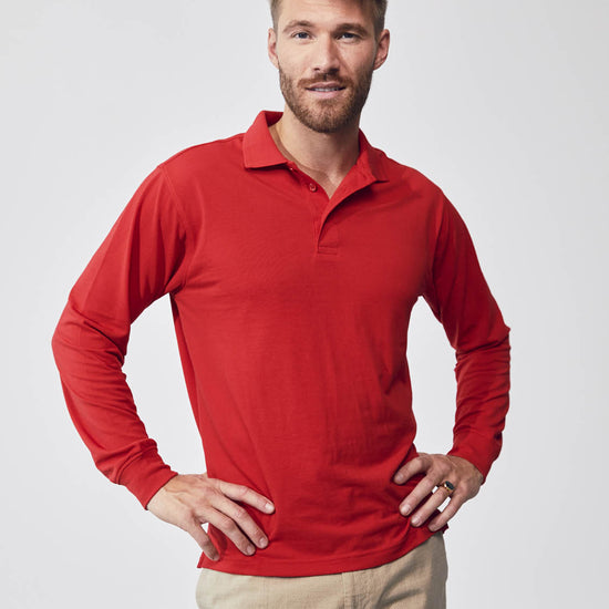 Clique Manhattan L/S Polo - Grijsmelange Polo Clique