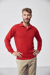 Clique Manhattan L/S Polo - Wit Polo Clique