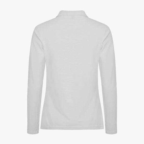 Clique Manhattan Women L/S Polo - Wit Polo Dames Clique