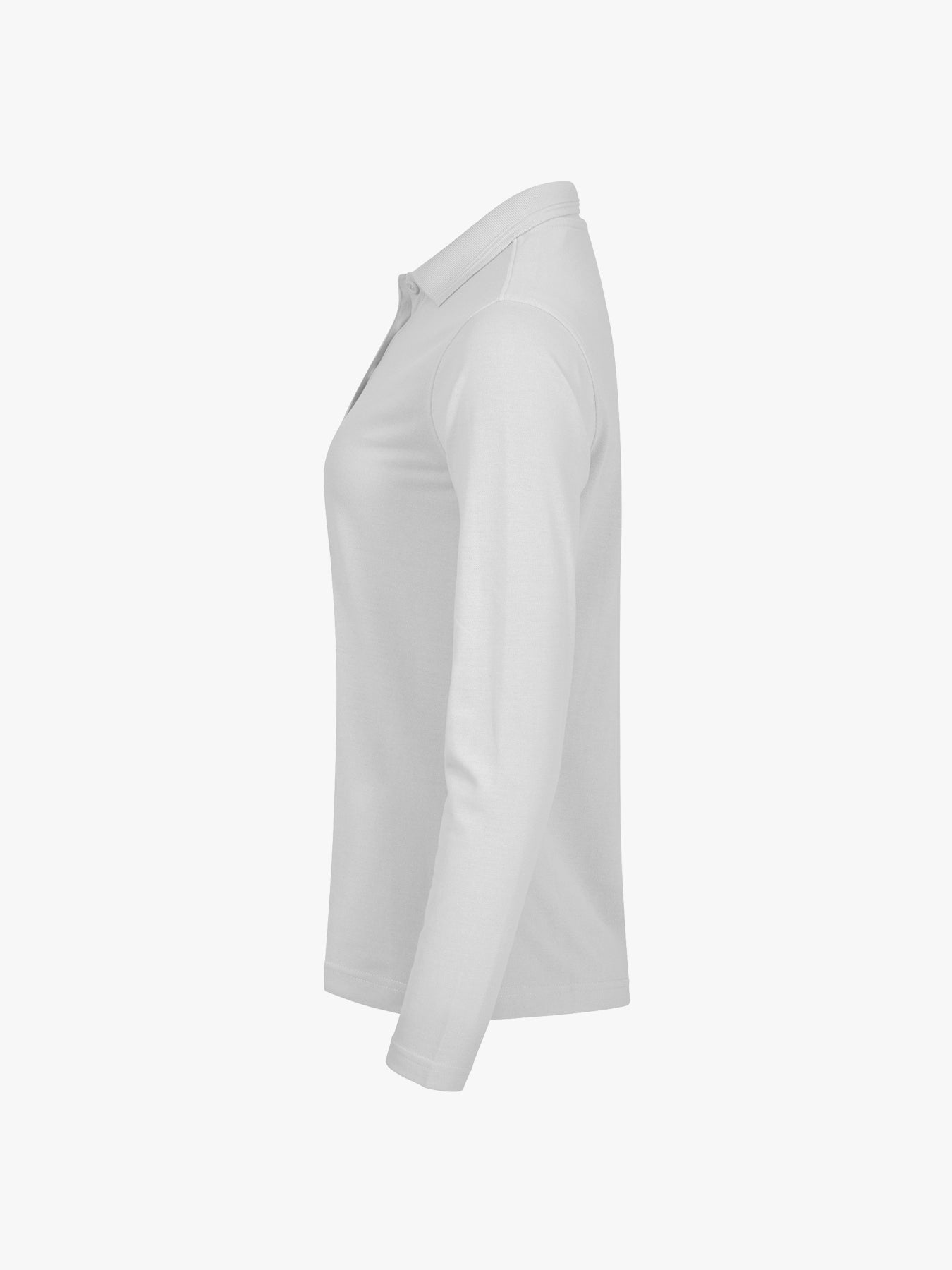 Clique Manhattan Women L/S Polo - Wit Polo Dames Clique
