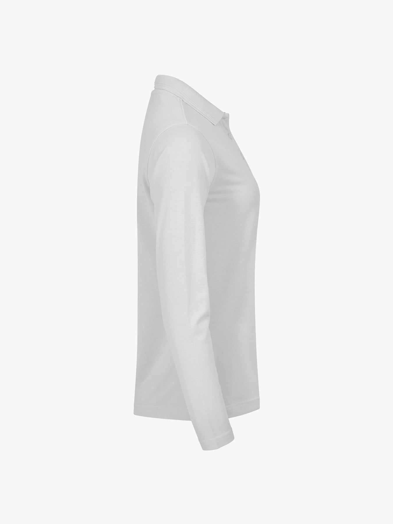 Clique Manhattan Women L/S Polo - Wit Polo Dames Clique