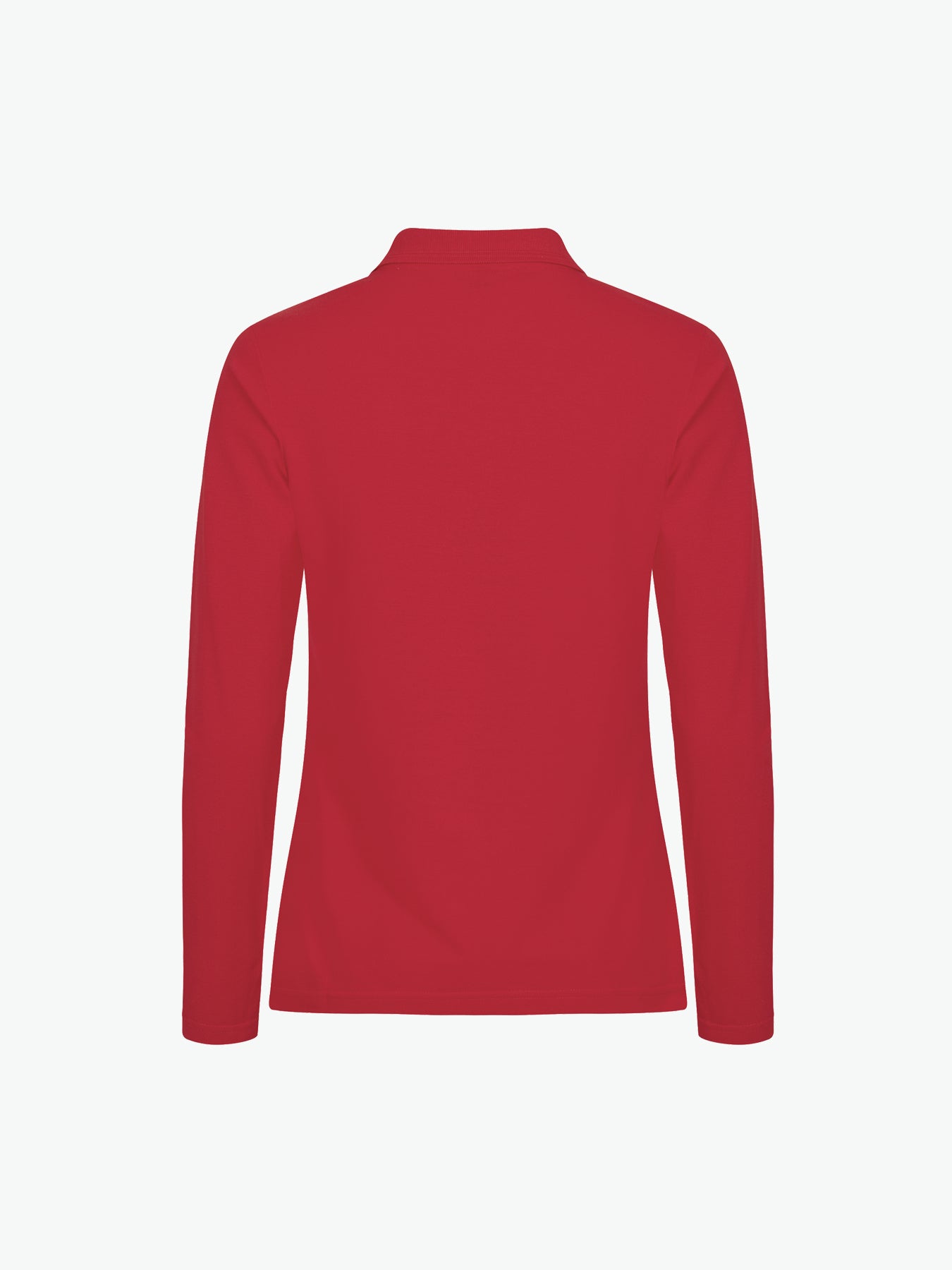 Clique Manhattan Women L/S Polo - Rood Polo Dames Clique