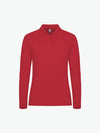 Clique Manhattan Women L/S Polo - Rood Polo Dames Clique XS