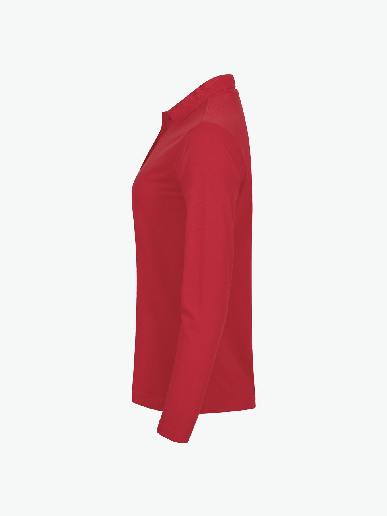 Clique Manhattan Women L/S Polo - Rood Polo Dames Clique