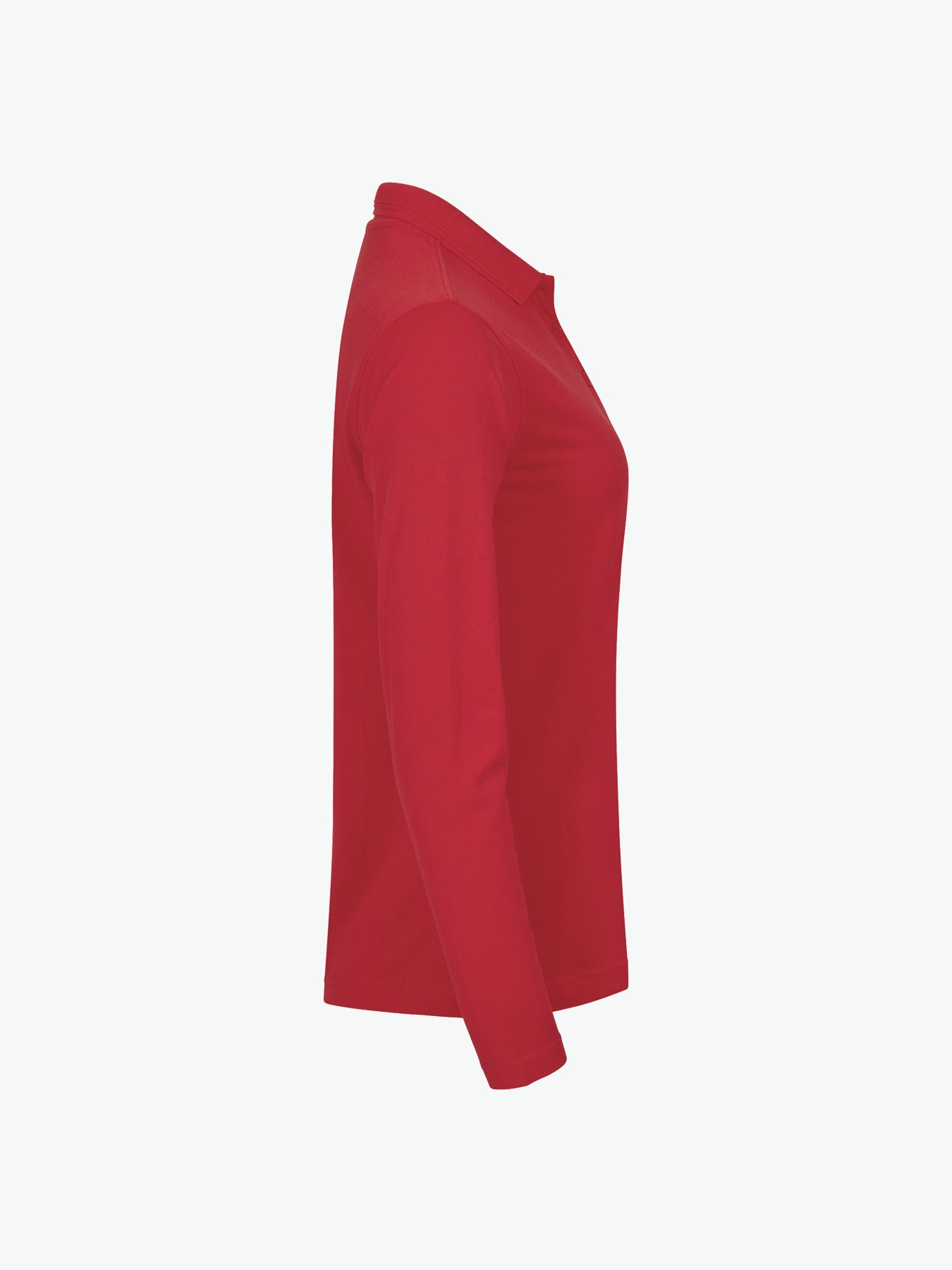 Clique Manhattan Women L/S Polo - Rood Polo Dames Clique