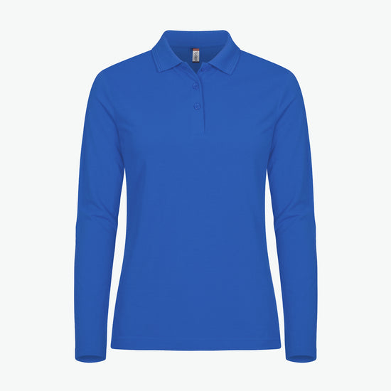 Clique Manhattan Women L/S Polo - Kobalt Polo Dames Clique XS