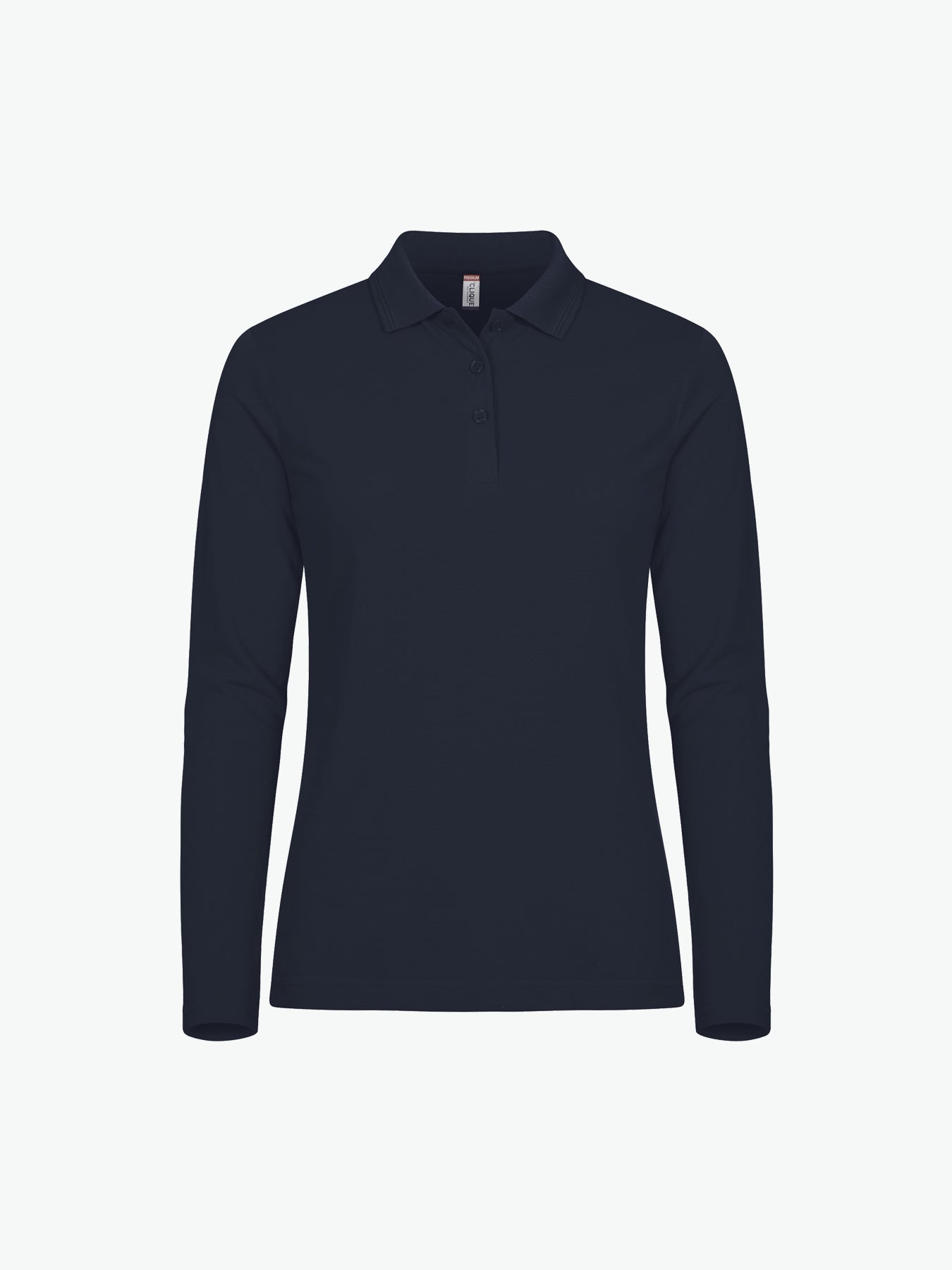 Clique Manhattan Women L/S Polo - Dark Navy Polo Dames Clique XS