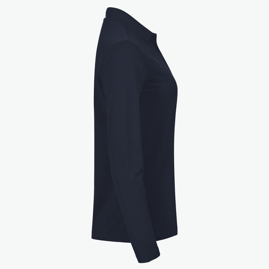 Clique Manhattan Women L/S Polo - Dark Navy Polo Dames Clique