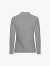 Clique Manhattan Women L/S Polo - Grijsmelange Polo Dames Clique