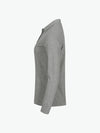 Clique Manhattan Women L/S Polo - Grijsmelange Polo Dames Clique