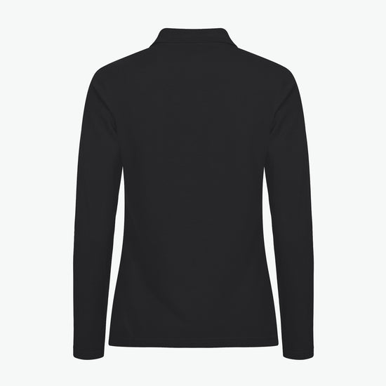 Clique Manhattan Women L/S Polo - Zwart Polo Dames Clique