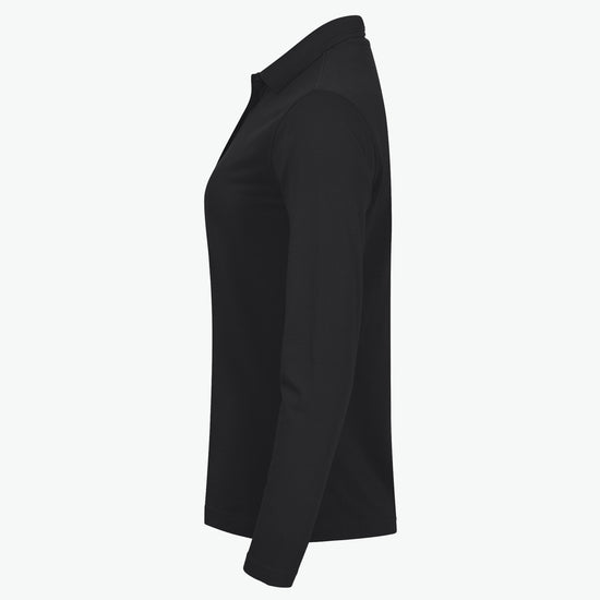 Clique Manhattan Women L/S Polo - Zwart Polo Dames Clique