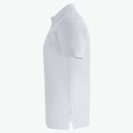 Clique Basic Polo w. Pocket - Wit Polo Clique