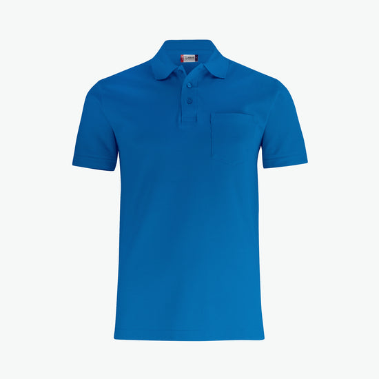 Clique Basic Polo w. Pocket - Kobalt Polo Clique XS