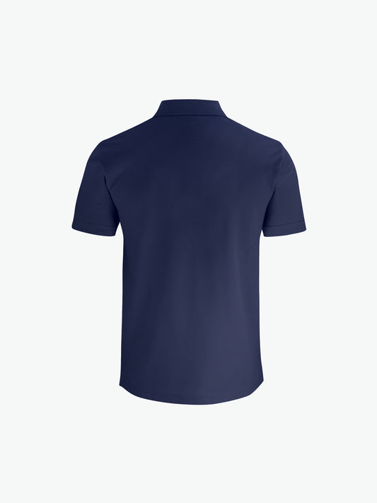 Clique Basic Polo w. Pocket - Dark Navy Polo Clique