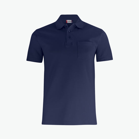 Clique Basic Polo w. Pocket - Dark Navy Polo Clique XS