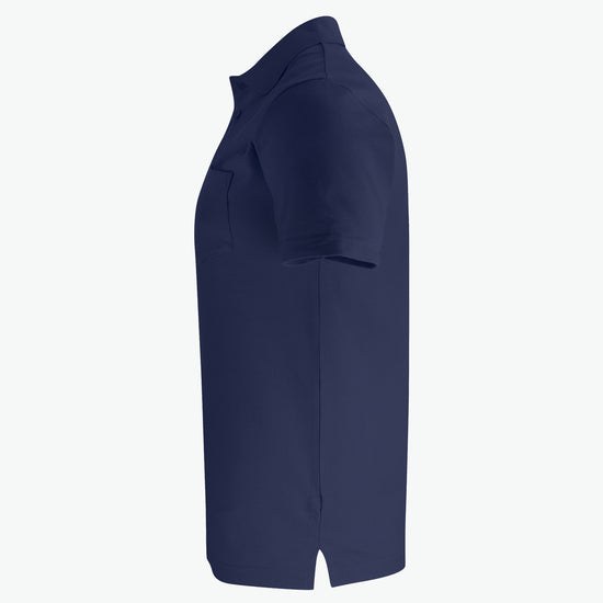Clique Basic Polo w. Pocket - Dark Navy Polo Clique