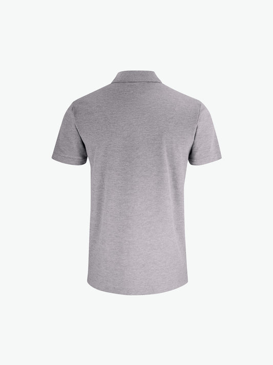 Clique Basic Polo w. Pocket - Grijsmelange Polo Clique