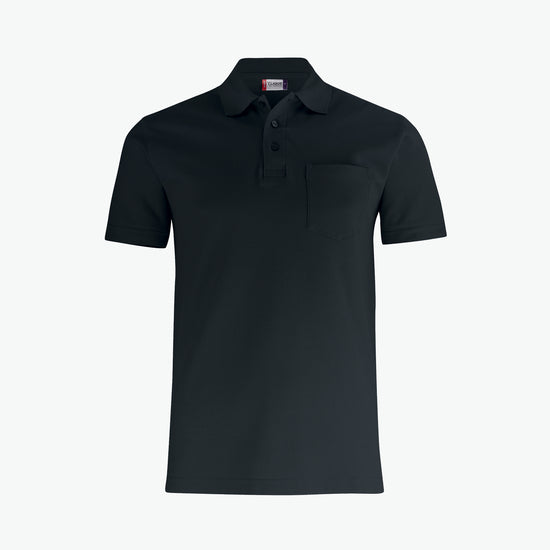 Clique Basic Polo w. Pocket - Zwart Polo Clique XS