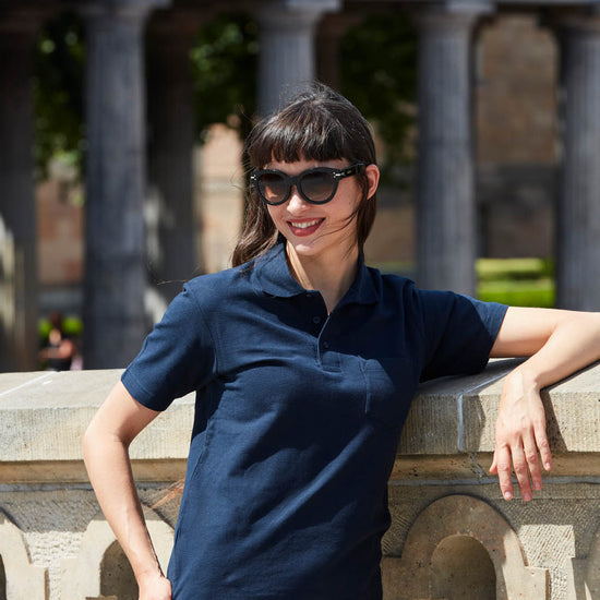 Clique Basic Polo w. Pocket - Dark Navy Polo Clique