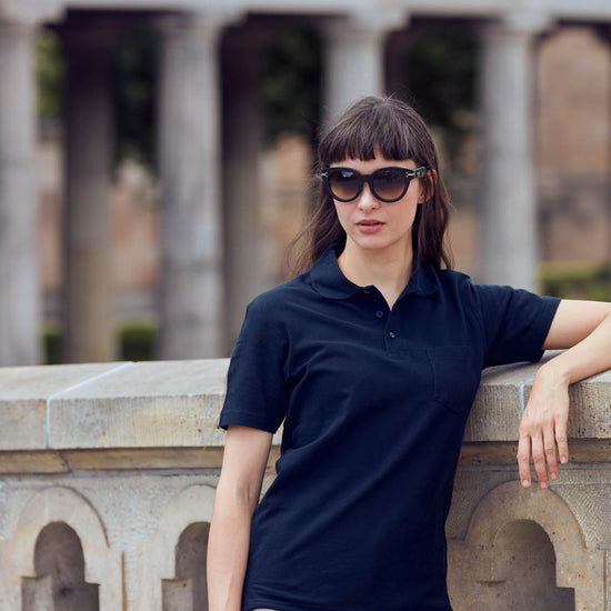 Clique Basic Polo w. Pocket - Dark Navy Polo Clique