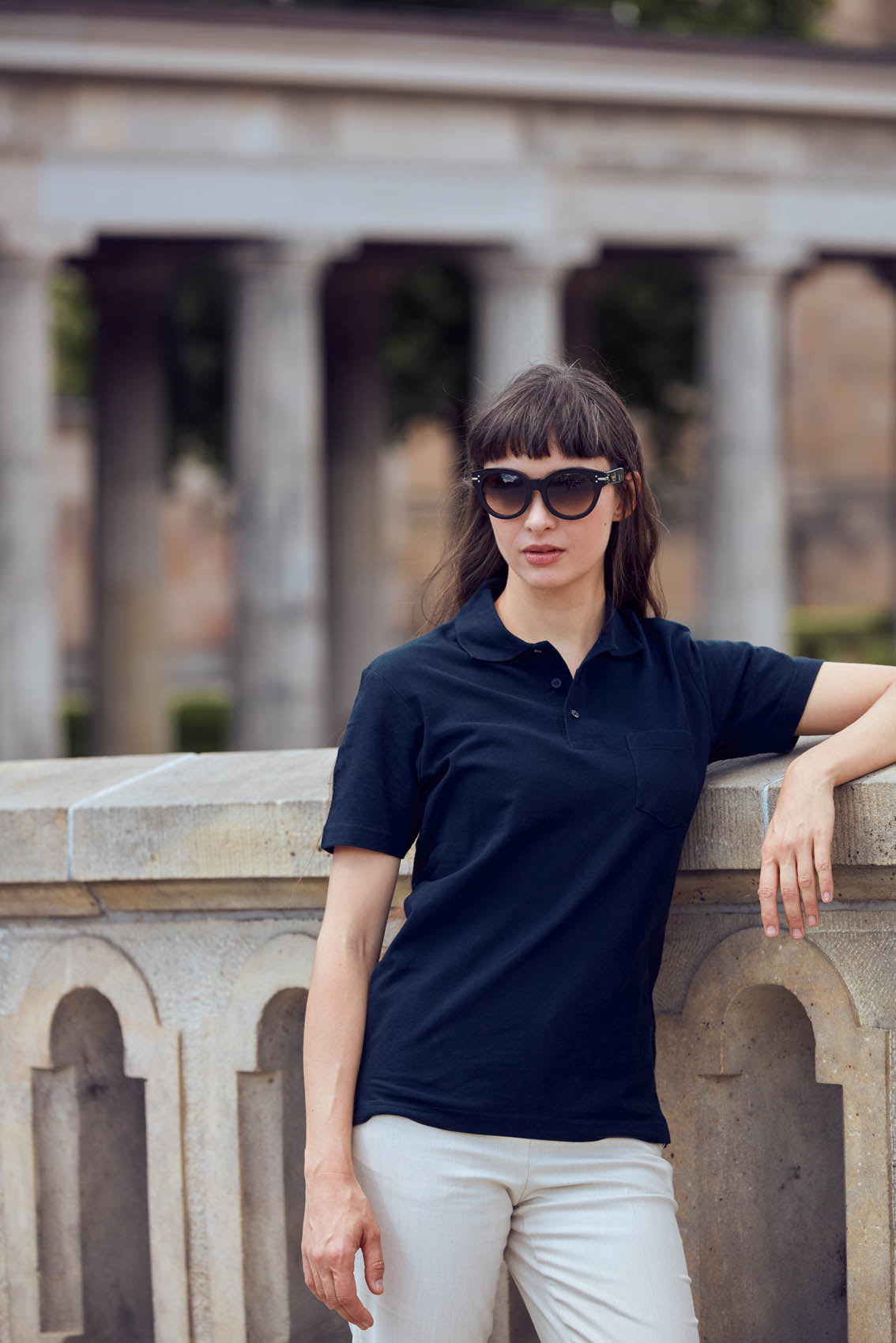 Clique Basic Polo w. Pocket - Dark Navy Polo Clique