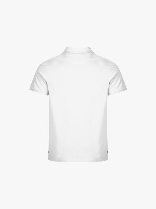 Clique Heavy Premium Polo - Wit Polo Clique