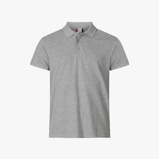 Clique Heavy Premium Polo - Grijsmelange Polo Clique XS