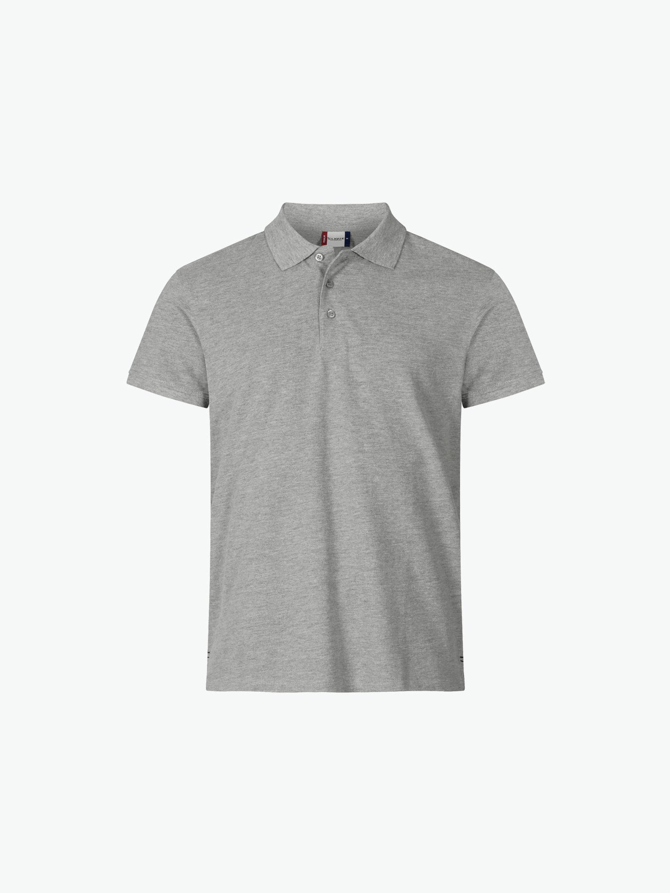 Clique Heavy Premium Polo - Grijsmelange Polo Clique XS