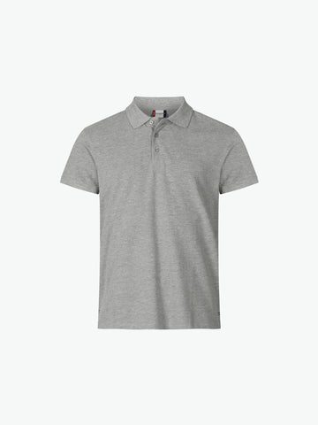 Clique Heavy Premium Polo - Grijsmelange Polo Clique XS
