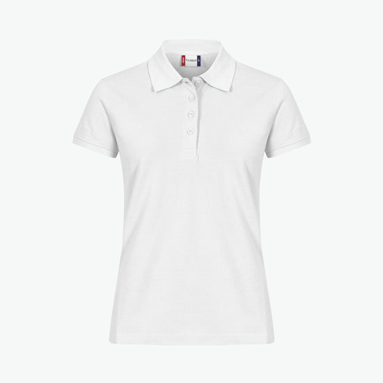 Clique Heavy Premium Polo Women - Wit Polo Dames Clique S