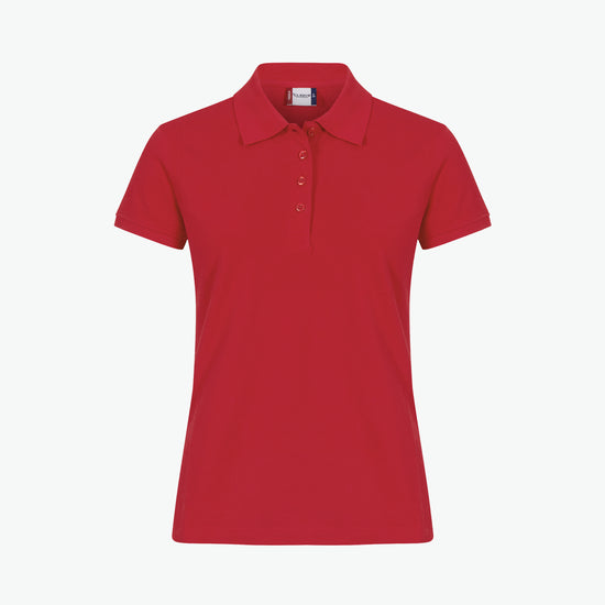 Clique Heavy Premium Polo Women - Rood Polo Dames Clique S