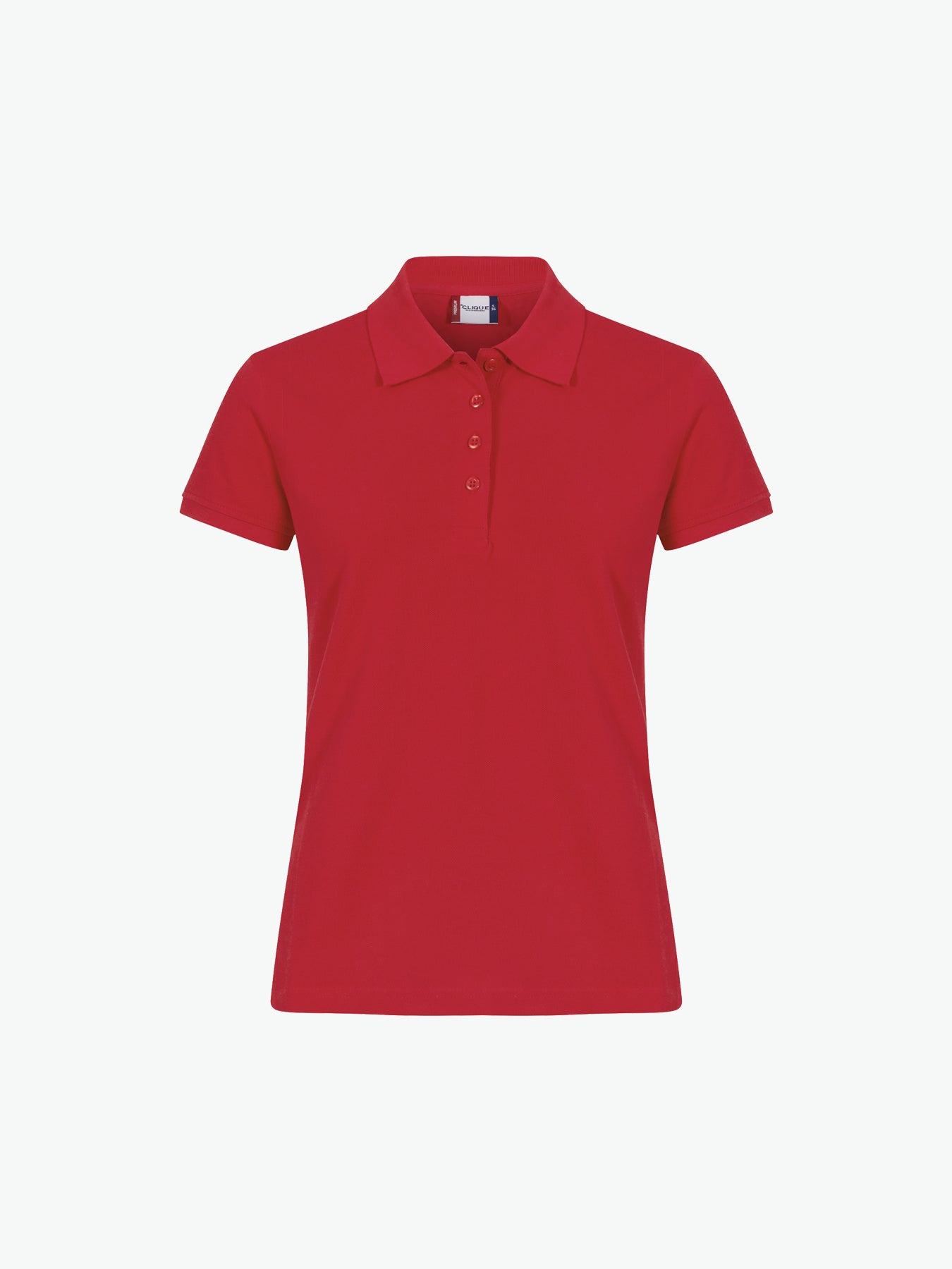 Clique Heavy Premium Polo Women - Rood Polo Dames Clique S