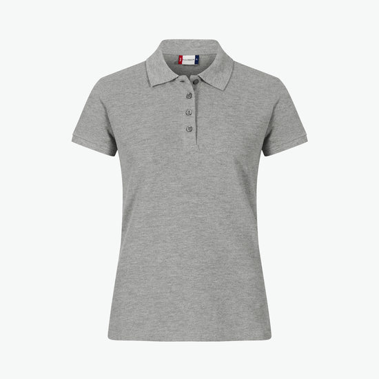 Clique Heavy Premium Polo Women - Grijsmelange Polo Dames Clique S