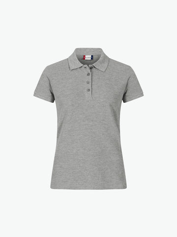 Clique Heavy Premium Polo Women - Grijsmelange Polo Dames Clique S
