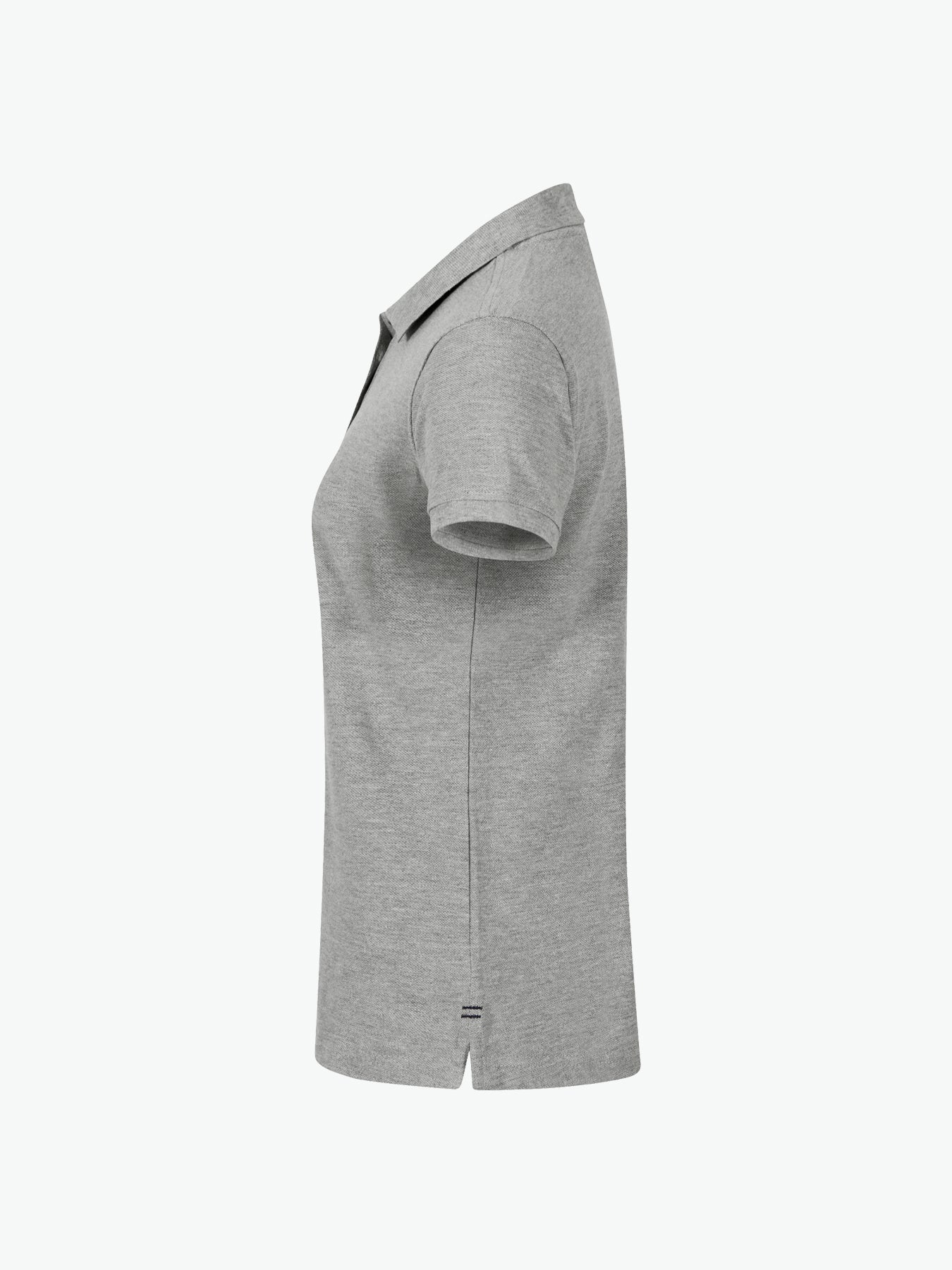 Clique Heavy Premium Polo Women - Grijsmelange Polo Dames Clique