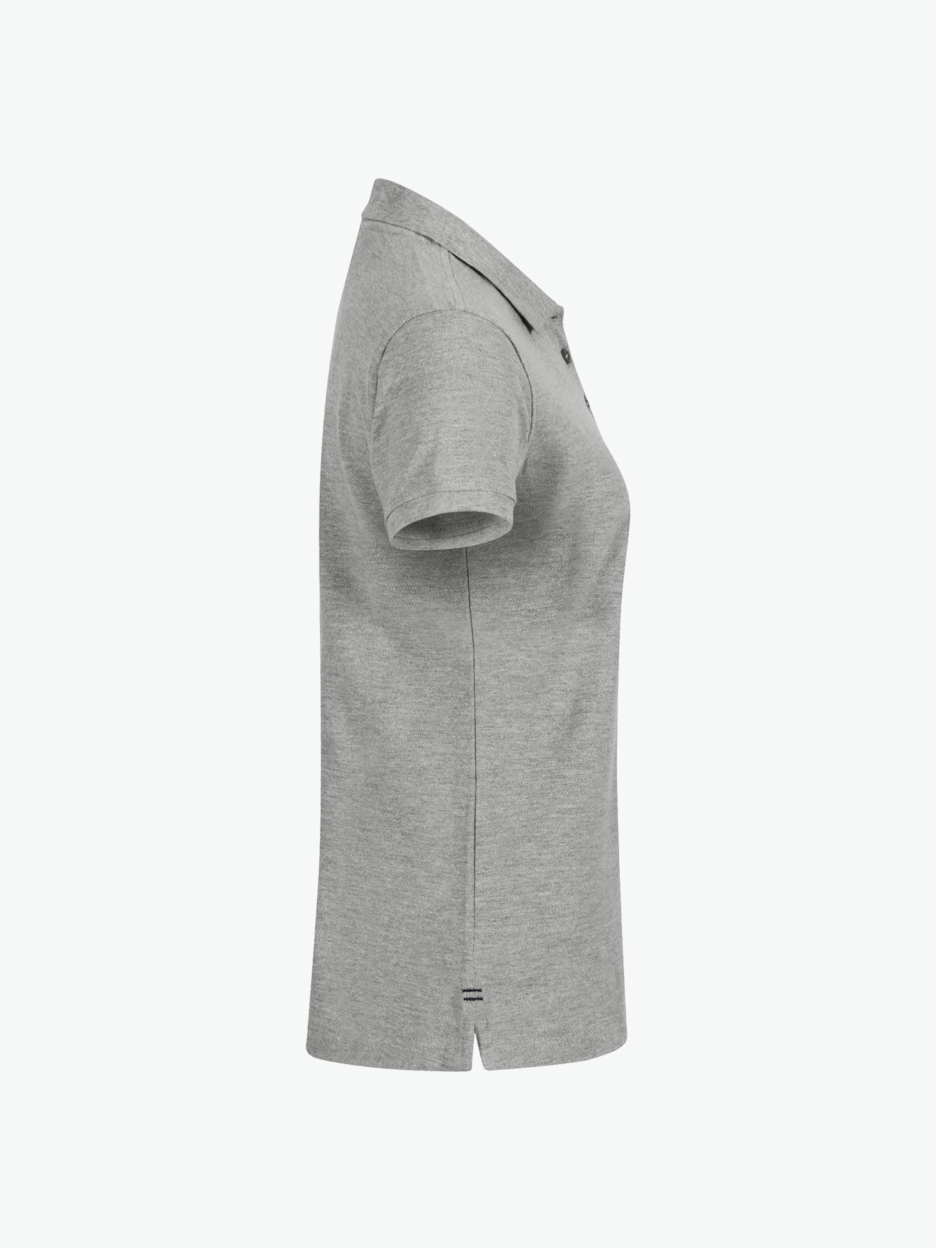 Clique Heavy Premium Polo Women - Grijsmelange Polo Dames Clique