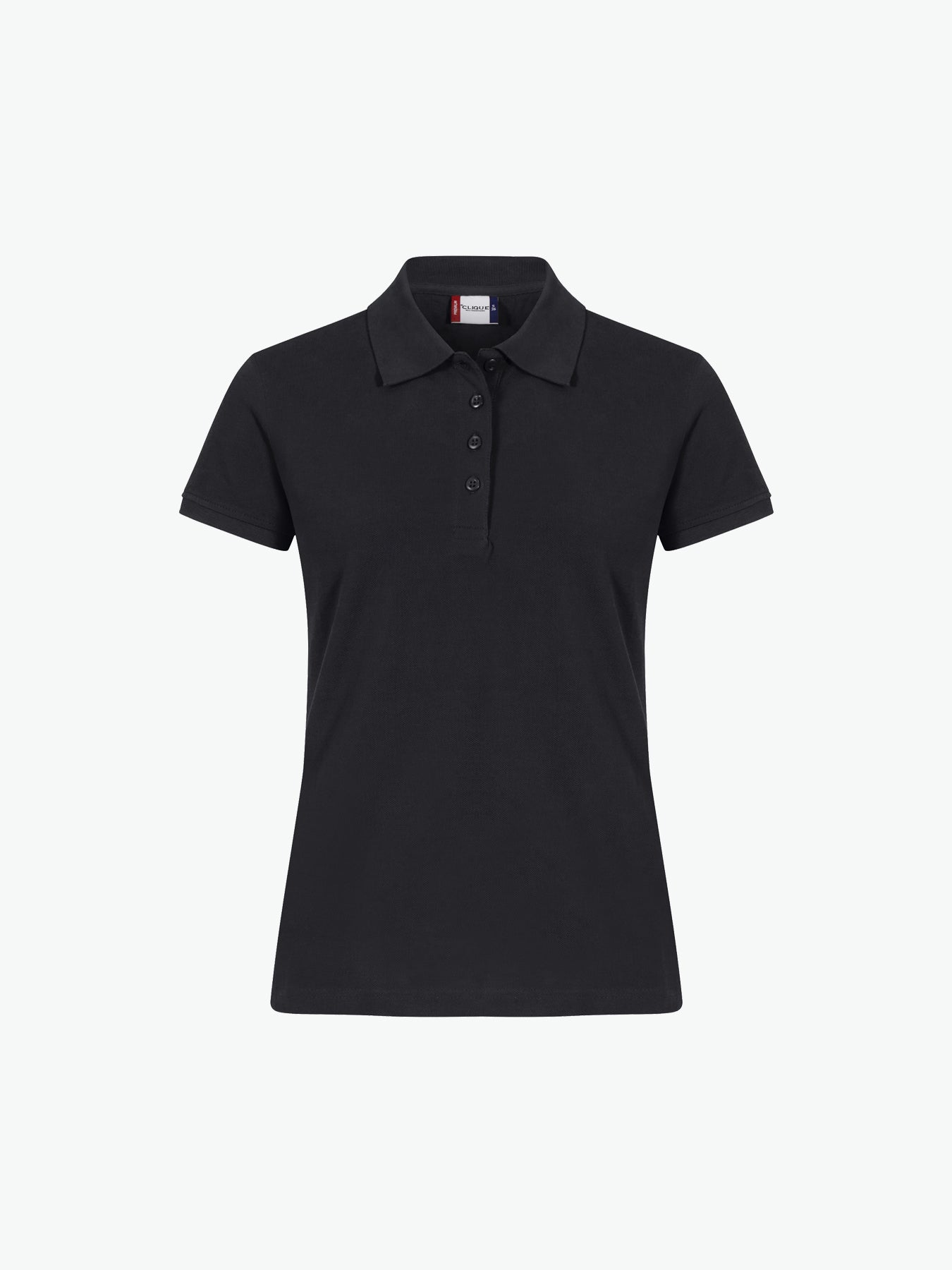 Clique Heavy Premium Polo Women - Zwart Polo Dames Clique S
