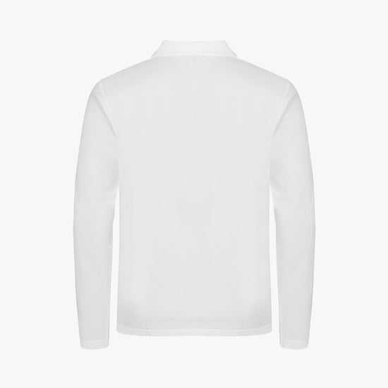 Clique Stretch Premium Polo L/S - Wit Polo Clique
