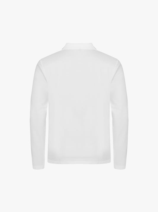 Clique Stretch Premium Polo L/S - Wit Polo Clique