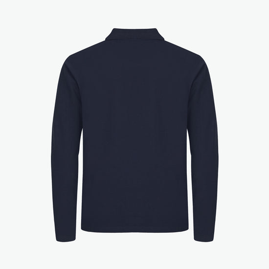 Clique Stretch Premium Polo L/S - Dark Navy Polo Clique